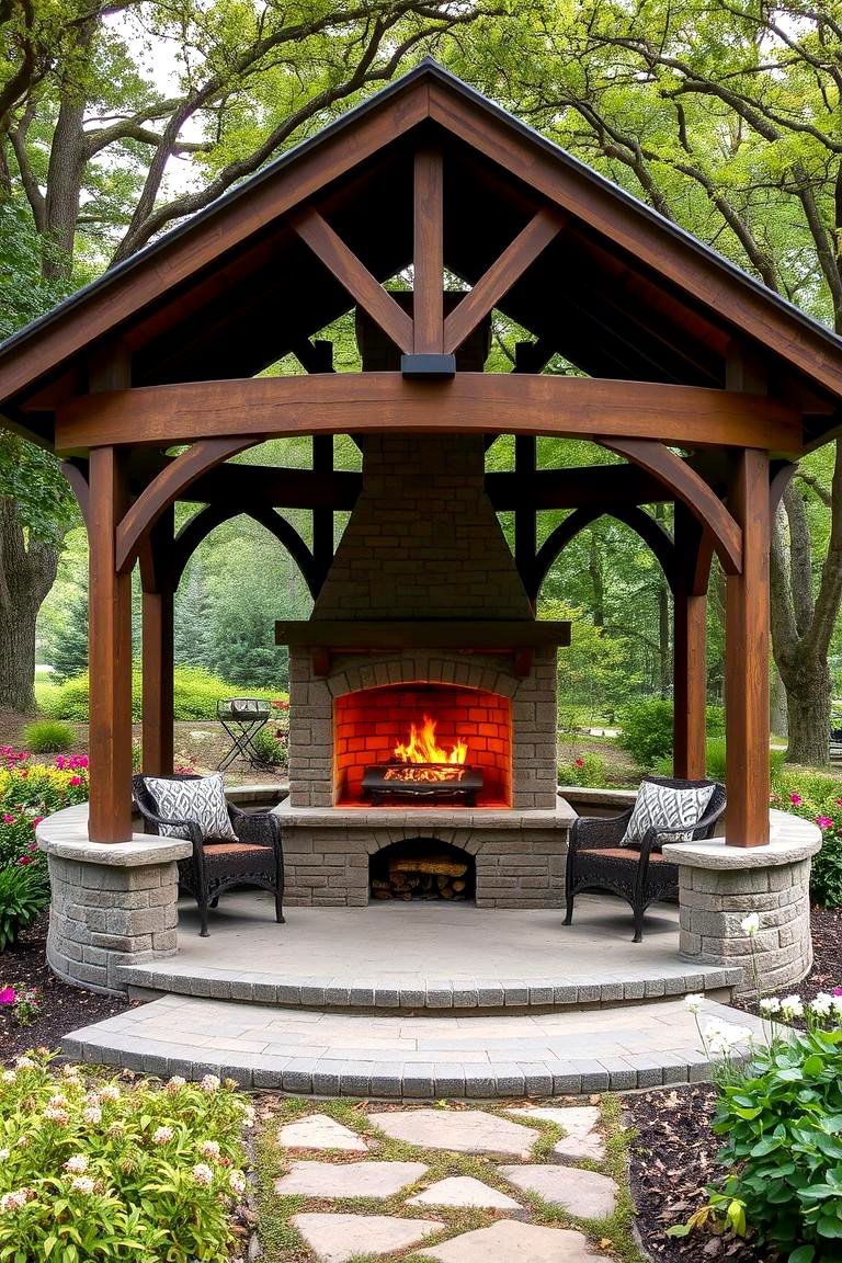 Implementing Weather Protection for Year Round Enjoyment - 24 Gazebo With Fireplace