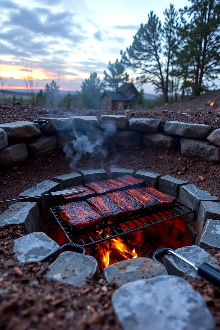 In Ground BBQ Pit for a Custom Look - 24 Bbq Pit Ideas