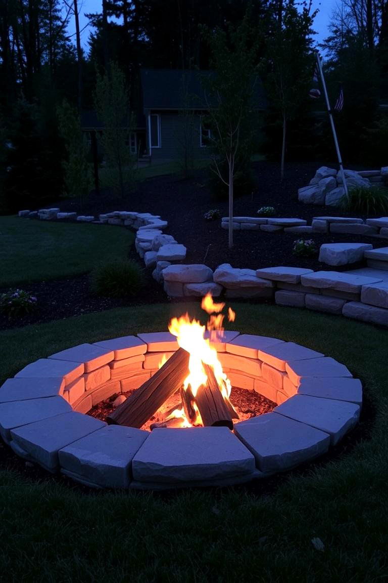 In Ground Fire Pit - 24 Wood Burning Fire Pit Ideas