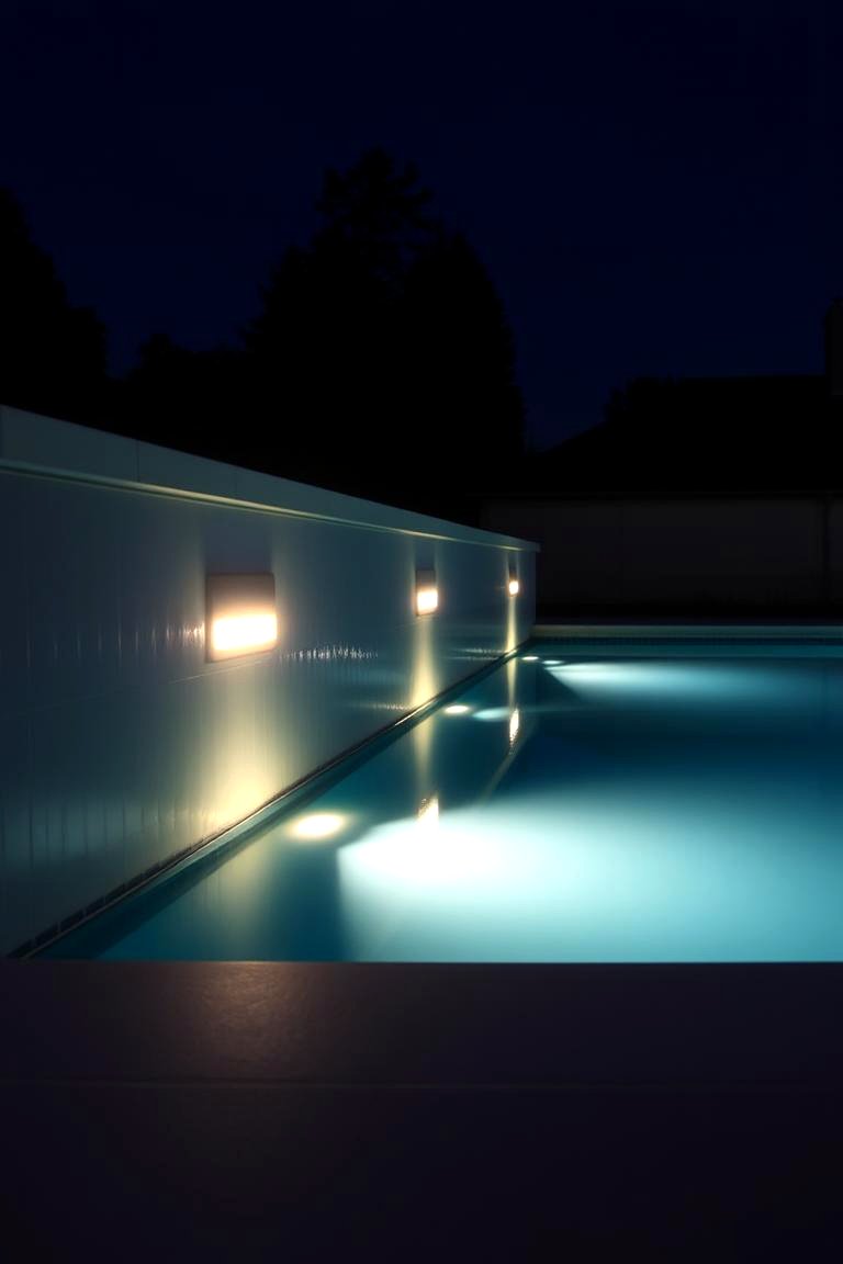 In Ground Pool Wall Lights - 24 Pool Lighting Ideas