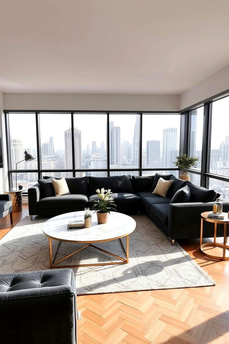 Include Practical and Stylish Side Tables - 24 Simple Living Room Ideas