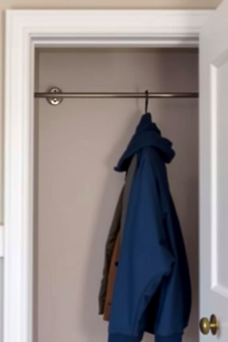 Include a Pull Down Rod for Hanging Clothes - 24 Entryway Closet Ideas
