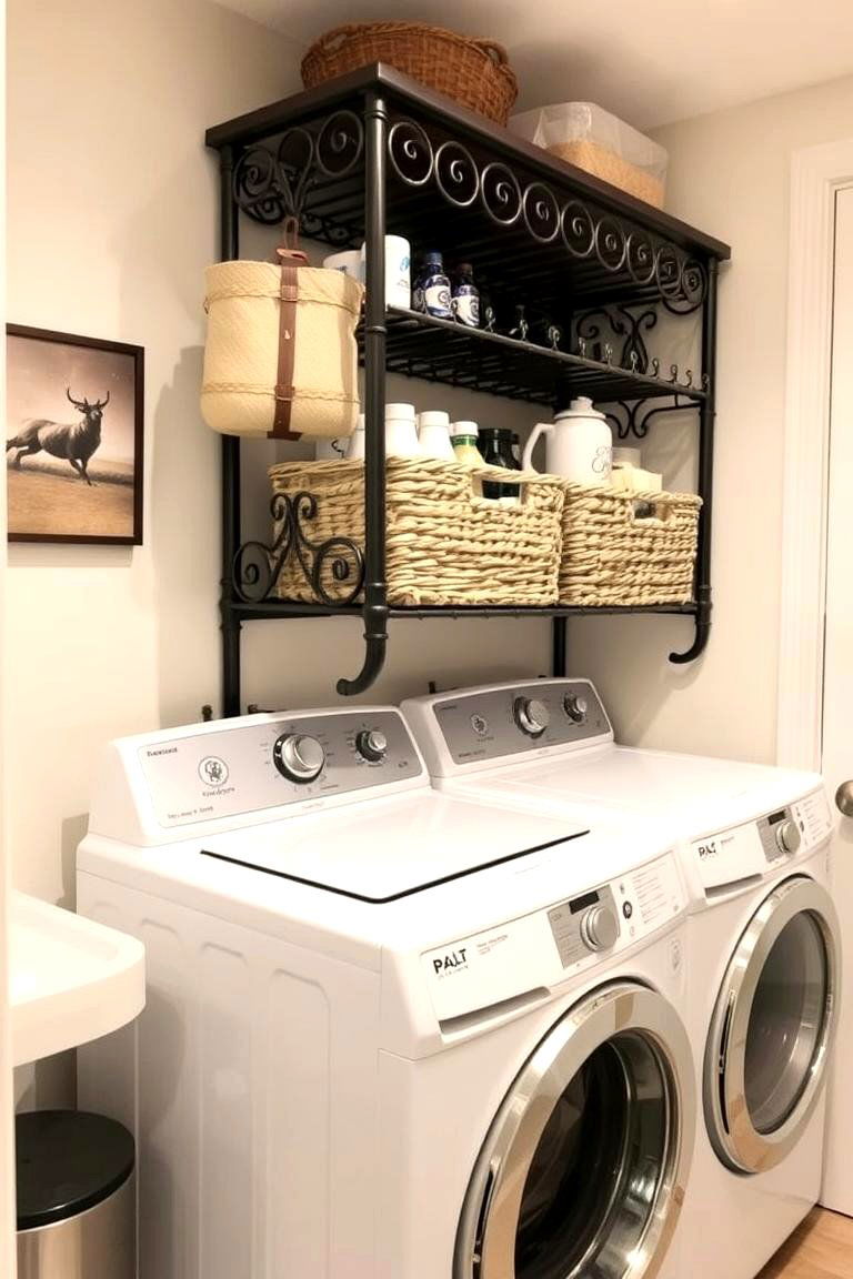 Include a Wine Rack for Extra Storage - 24 basement laundry room ideas