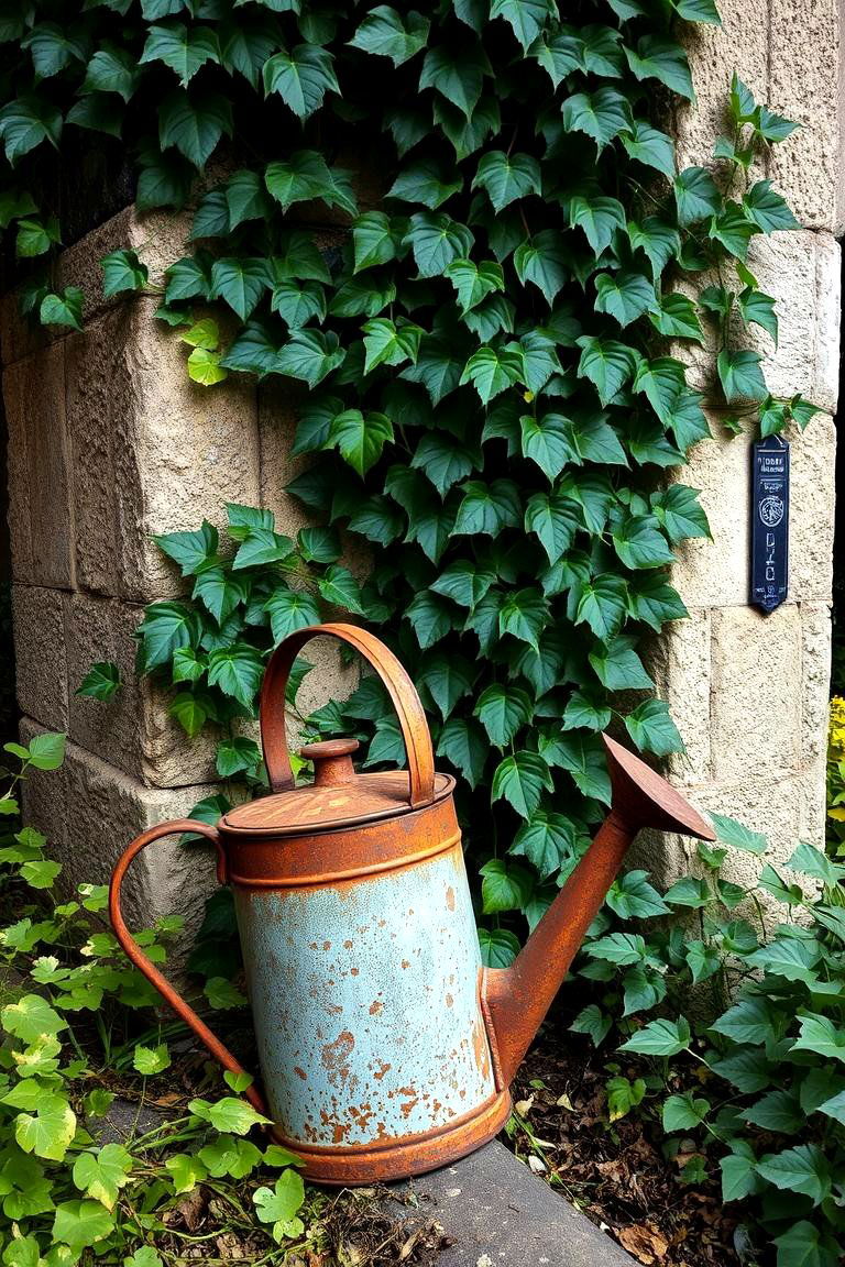 Incorporate Antique Garden Tools - 24 Gothic Garden Ideas