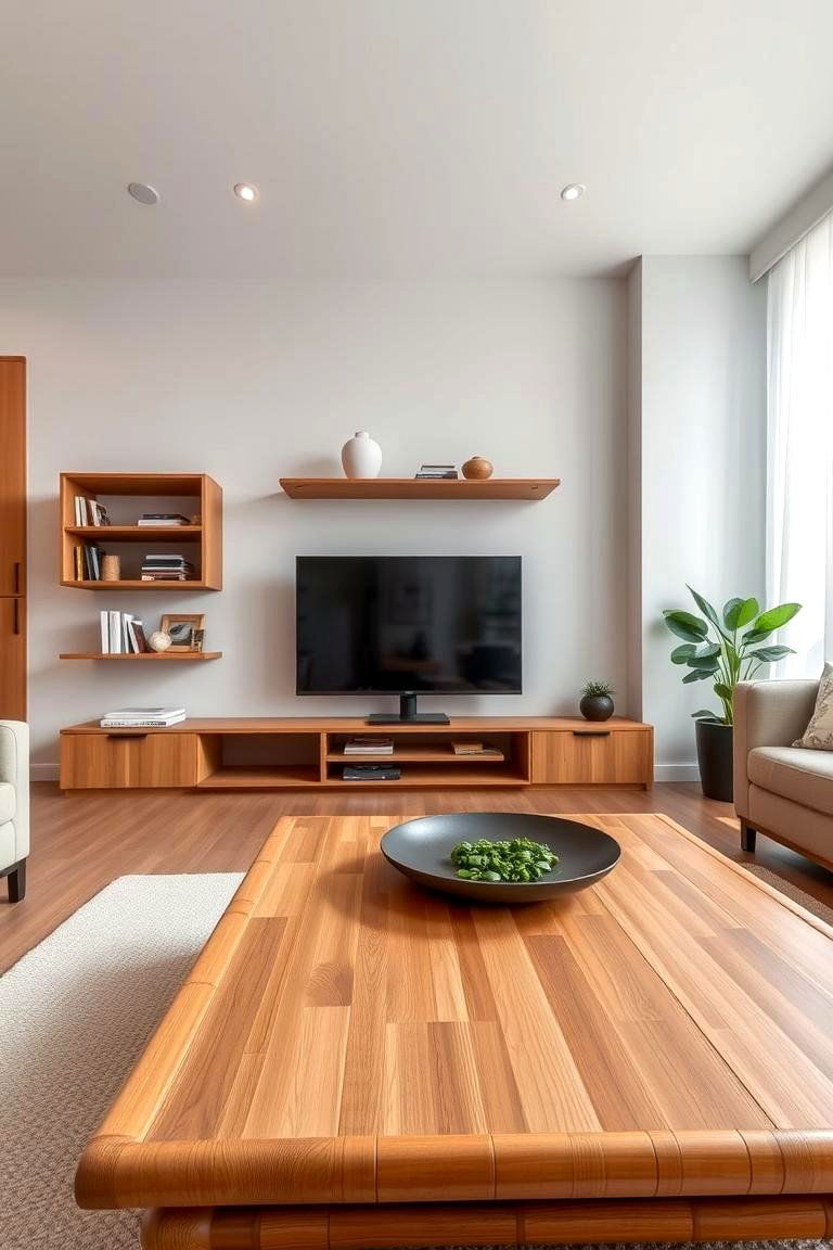 Incorporate Bamboo Decor - 24 Natural Living Room Ideas