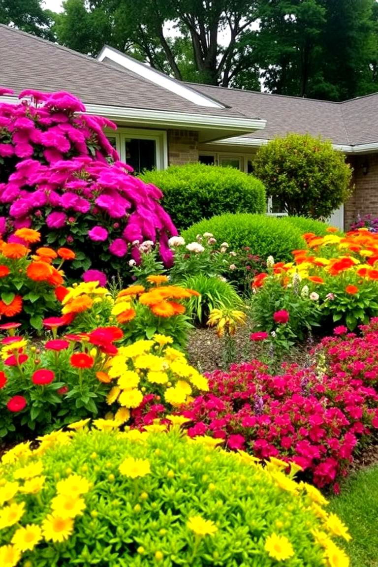 Incorporate Bold Landscaping - 24 Curb Appeal Inspiration for Ranch Homes