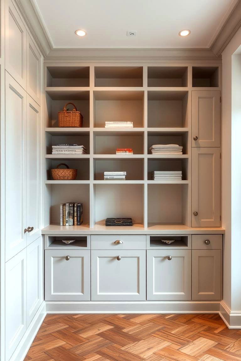 Incorporate Built In Storage - 24 Awkward Living Room Layout Ideas