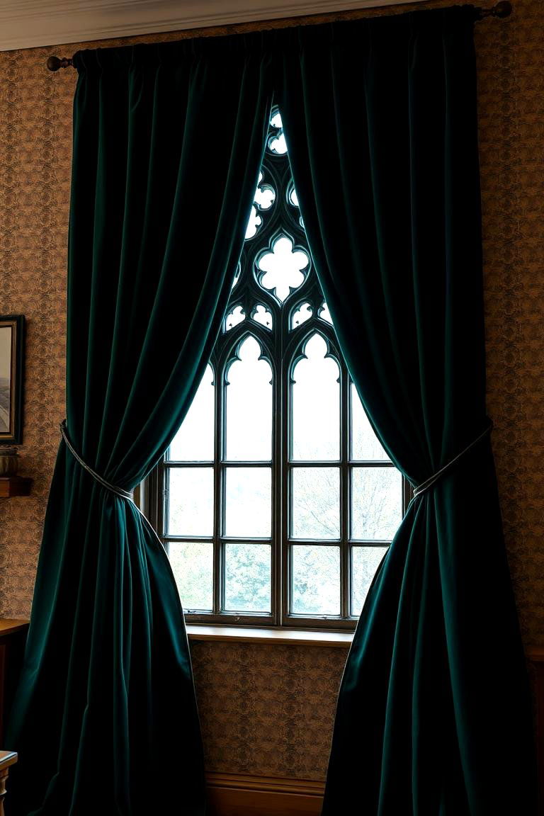Incorporate Dramatic Draping - 24 Gothic Kitchen Ideas