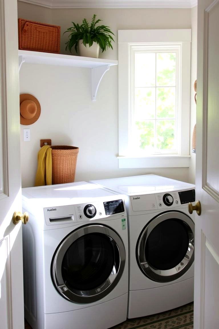Incorporate Greenery for a Fresh Feel - 24 Mudroom Laundry Room Ideas