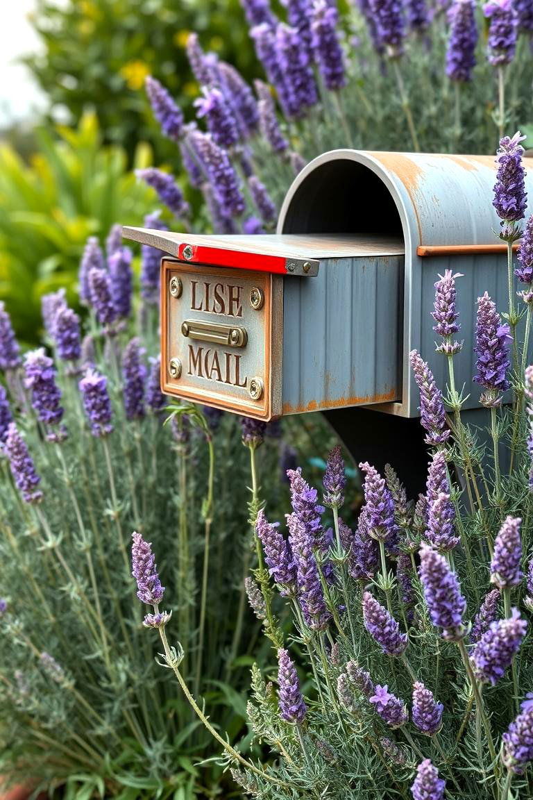 Incorporate Herbs for Fragrance - 24 Mailbox Landscaping Ideas