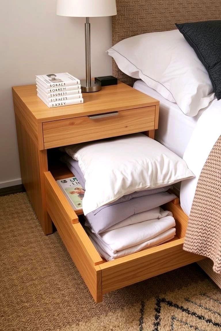 Incorporate Hidden Storage in Furniture - 24 Bedding Storage Ideas