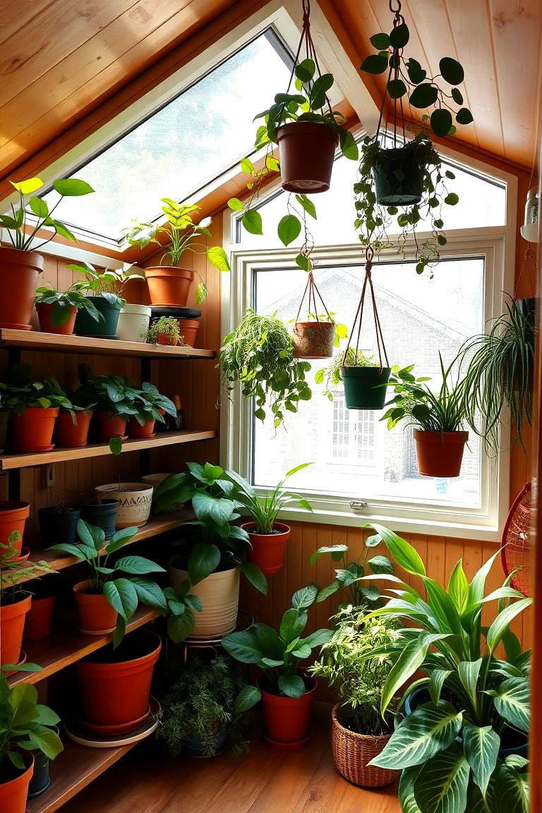 Incorporate Indoor Greenery - 24 One Room Cabin Interior Design Ideas