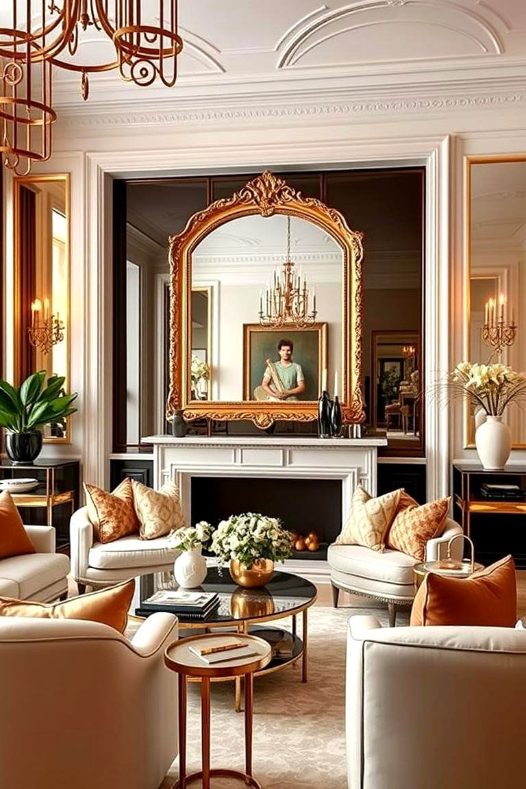 Incorporate Metallic Accents - 24 House Decor Ideas