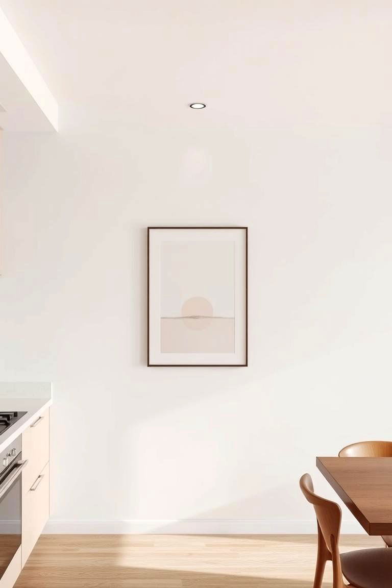 Incorporate Minimalist Artwork - 24 Minimalist Kitchen Ideas