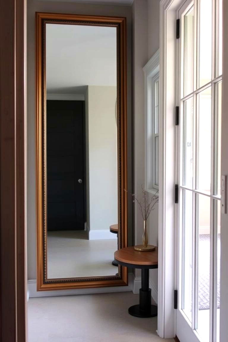 Incorporate Mirrors to Create the Illusion of Space - 24 Entryway Closet Ideas