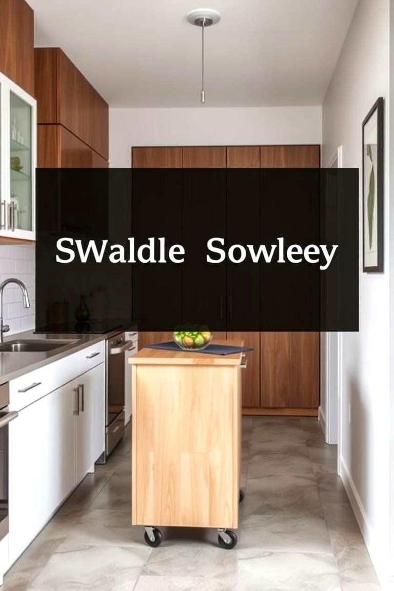 Incorporate Multi Functional Furniture - 24 Small Galley Kitchen Ideas on a Budget