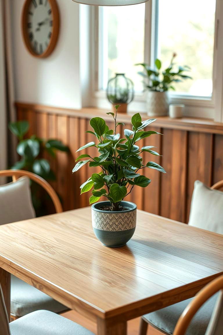 Incorporate Natural Elements - 24 Small Dining Room Ideas