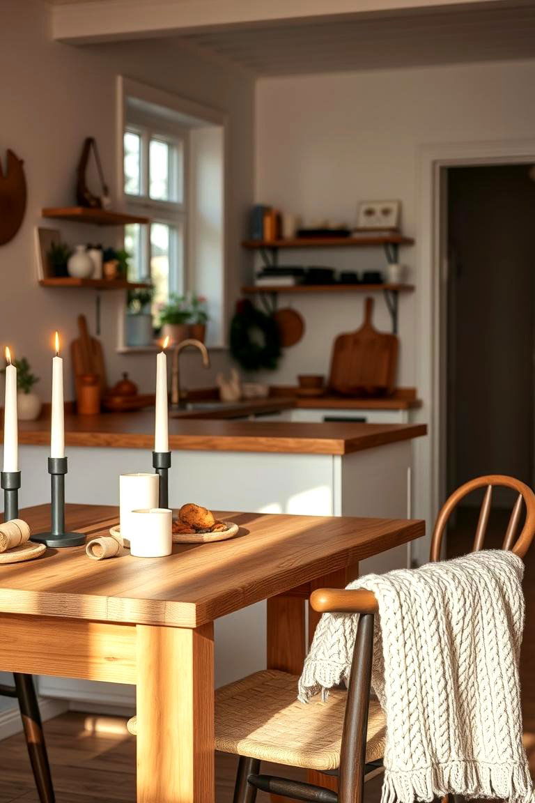Incorporate Natural Fiber Baskets - 24 Scandinavian Kitchen Ideas