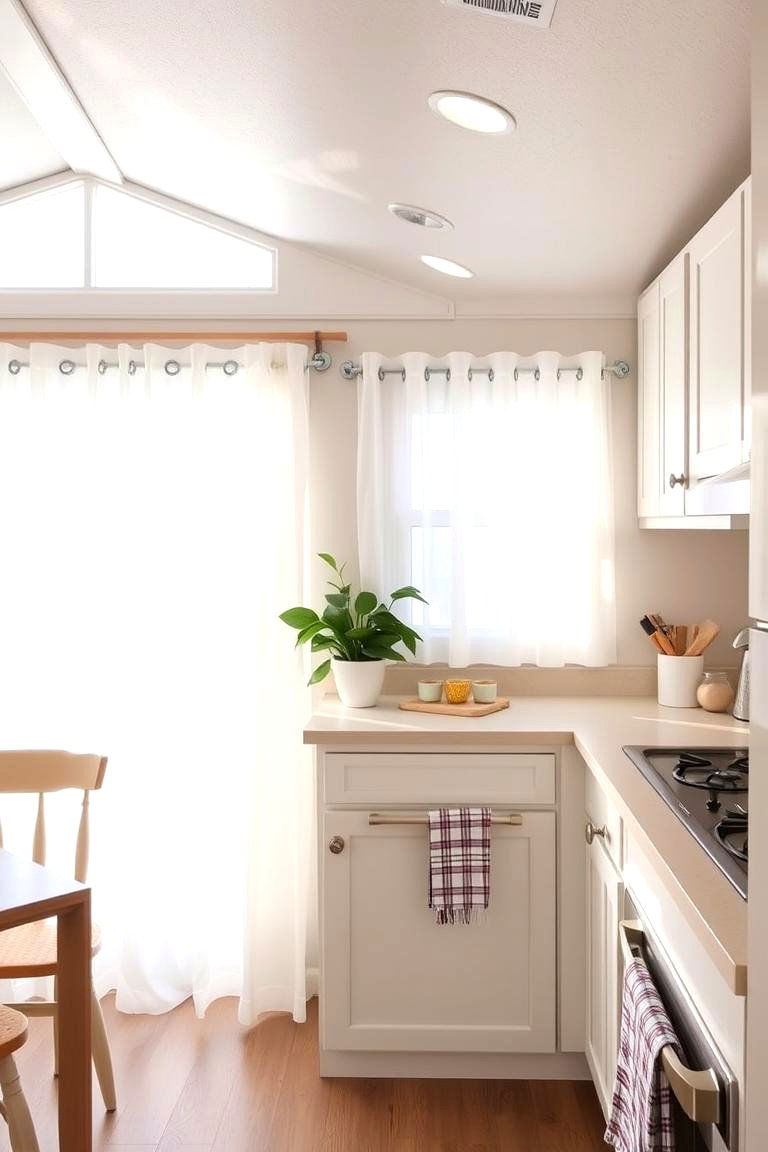 Incorporate Natural Light Whenever Possible - 24 Mobile Home Kitchen Ideas