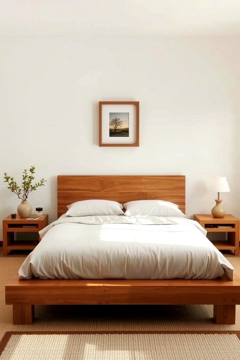 Incorporate Natural Wood Accents - 24 Zen Bedroom Ideas