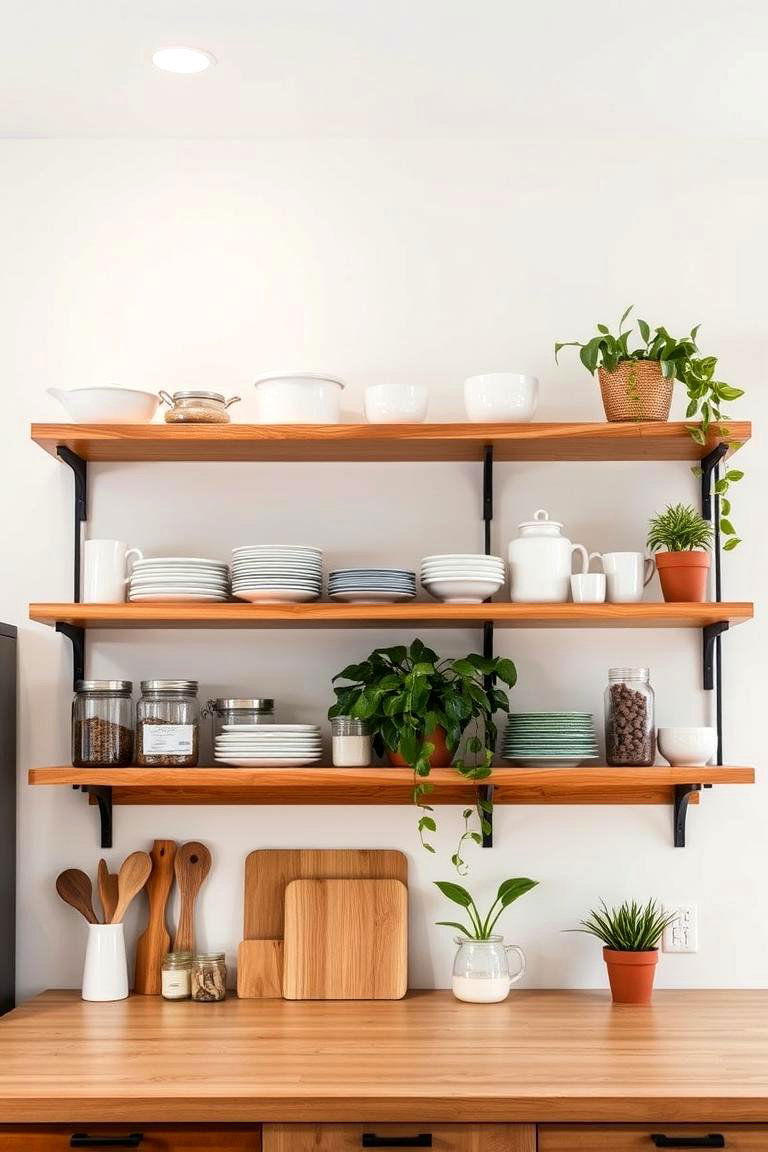 Incorporate Open Storage Solutions - 24 Apartment Decorating Ideas