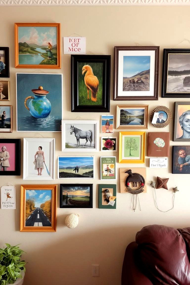 Incorporate Personal Art and Crafts - 24 Apartment Decorating Ideas