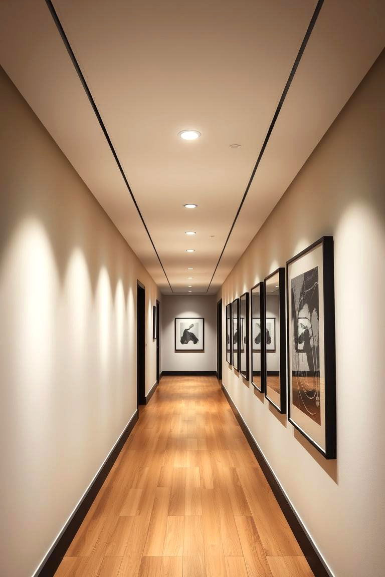 Incorporate Subtle Lighting Fixtures - 24 Hallway Ideas