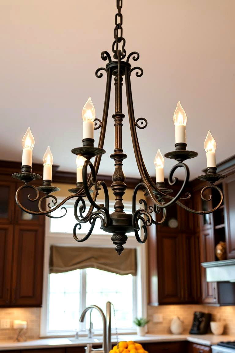Incorporate Wrought Iron Elements - 24 Gothic Kitchen Ideas