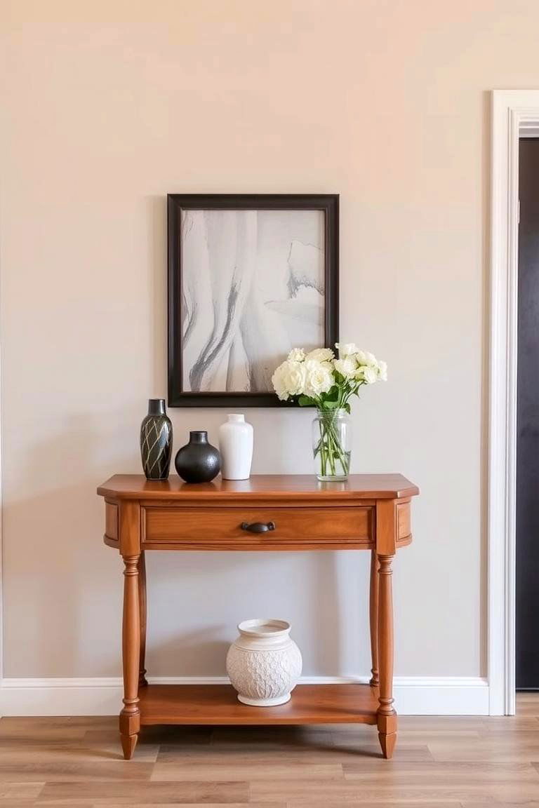 Incorporate a Console Table - 24 Foyer Decor Ideas