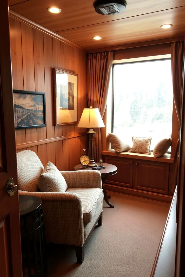 Incorporate a Cozy Reading Nook - 24 One Room Cabin Interior Design Ideas