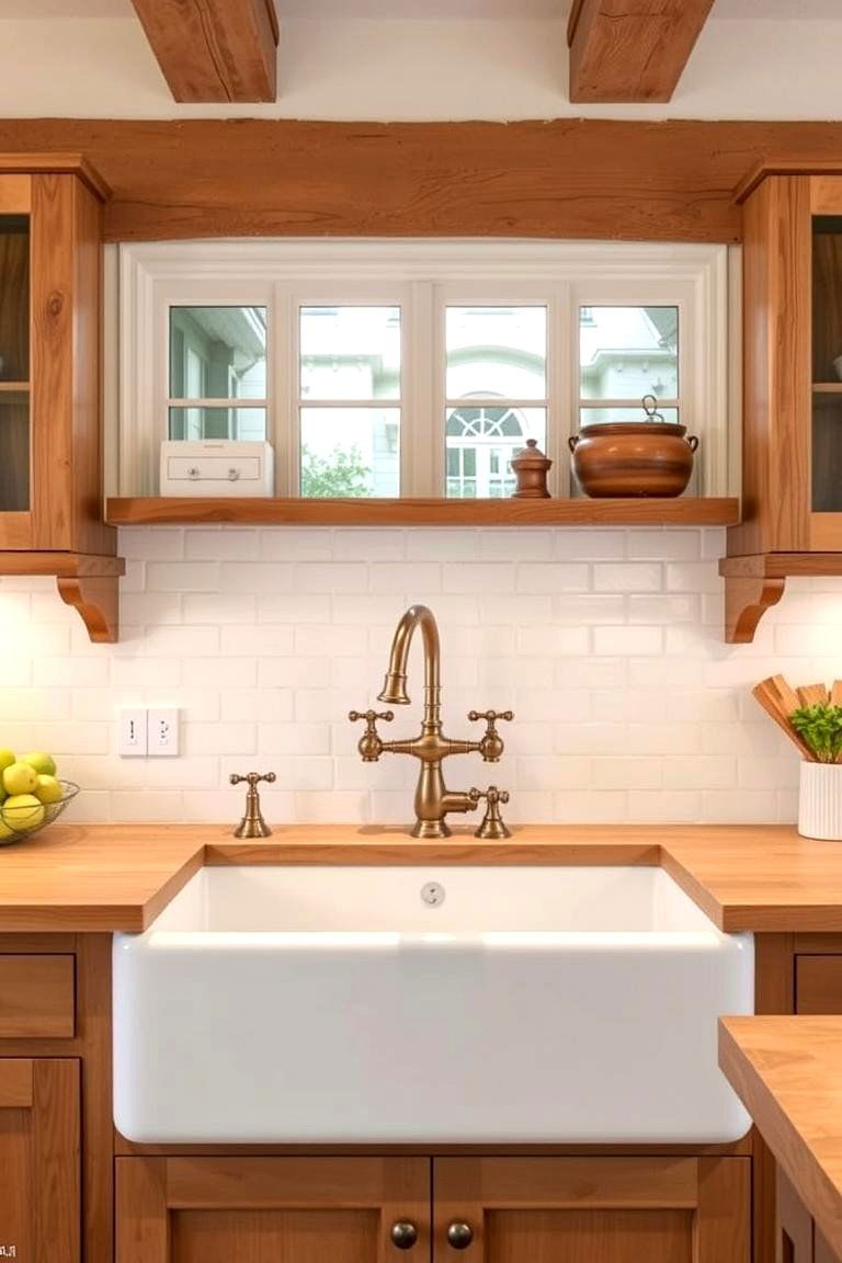 Incorporate a Farmhouse Sink for Practicality and Charm - 24 French Country Kitchen Ideas