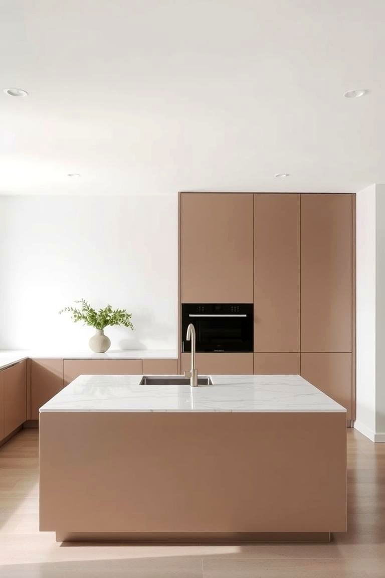 Incorporate a Minimalist Kitchen Island - 24 Minimalist Kitchen Ideas