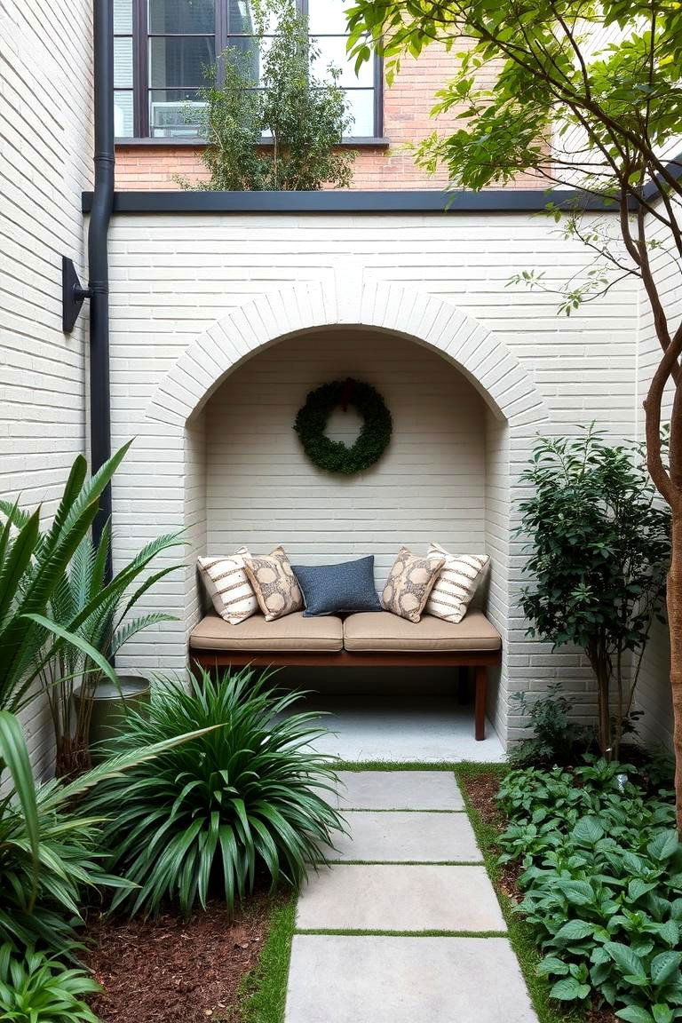 Incorporate a Seating Nook - 24 Courtyard Ideas
