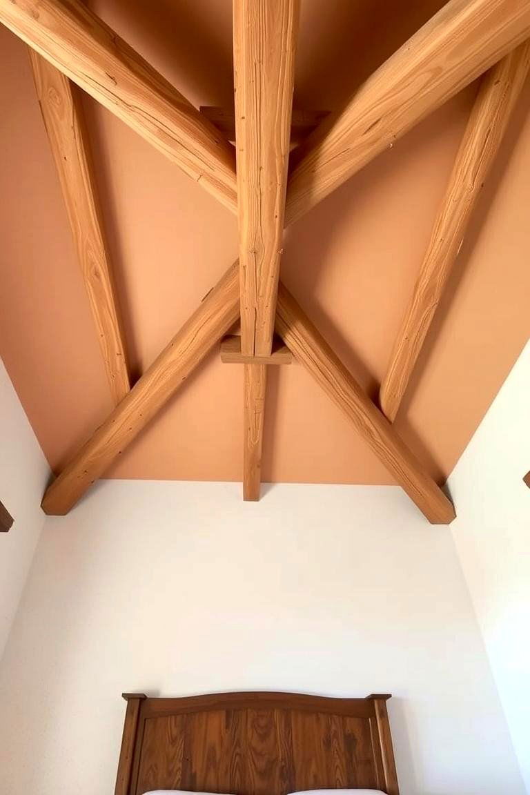 Incorporating Earthy Wooden Beams - 24 earthy bedroom ideas
