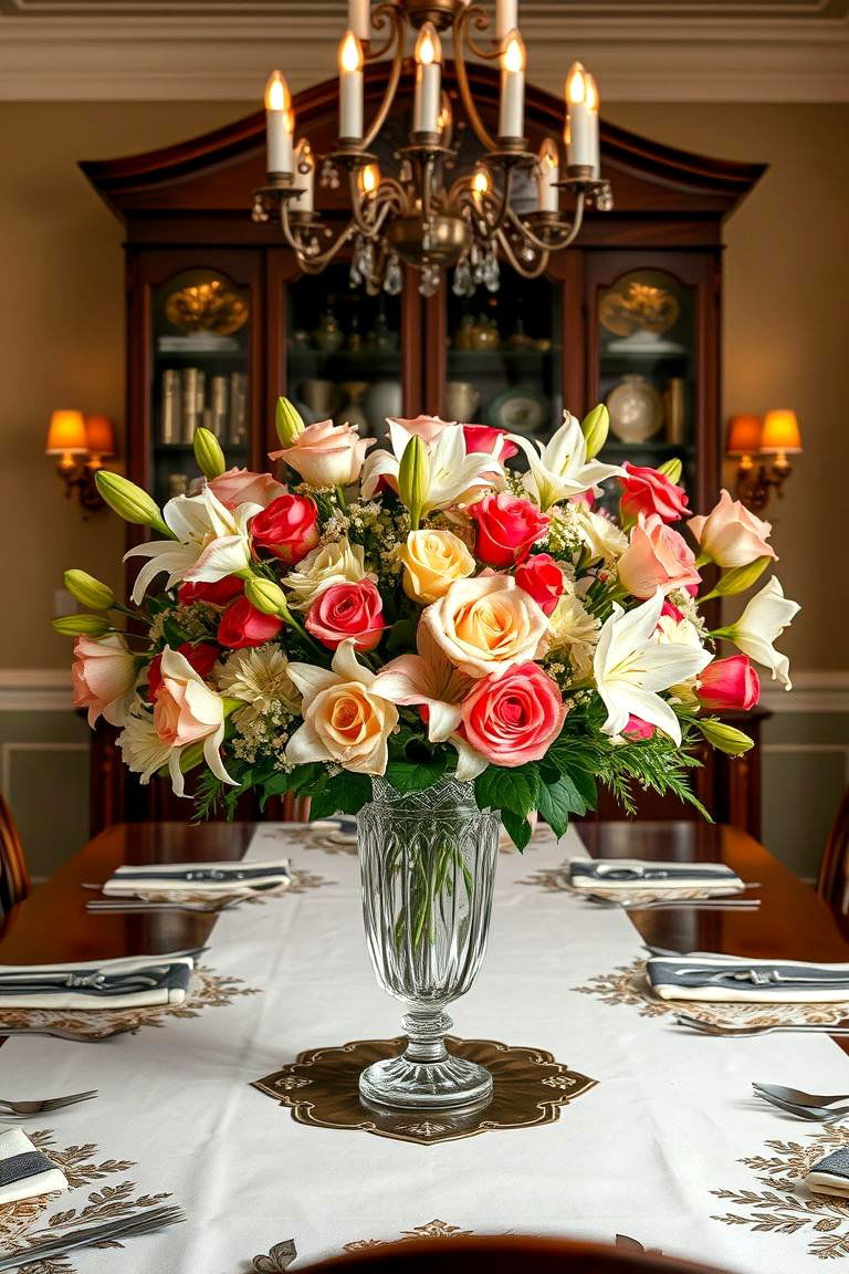 Incorporating Floral Arrangements - 24 Traditional Interior Design Ideas