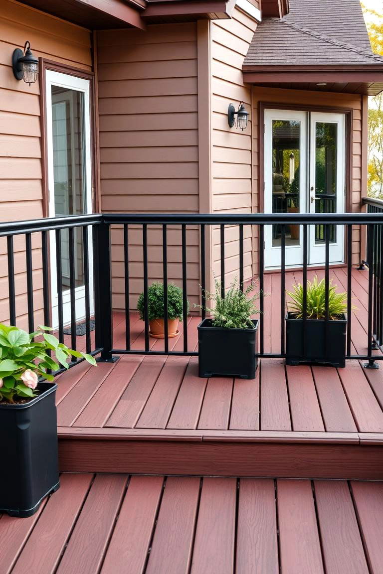 Incorporating Metal Accents with Color - 24 Two Tone Deck Color Schemes