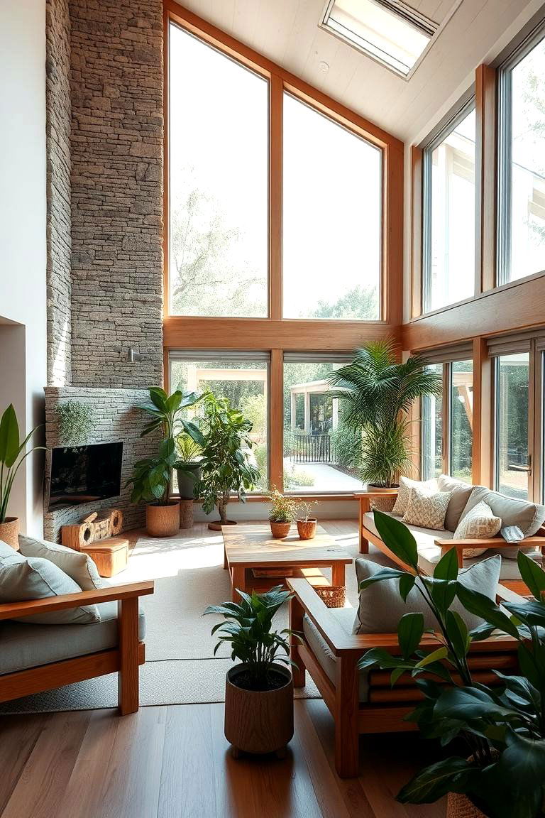 Incorporating Natural Elements - 24 Living Room Design Ideas