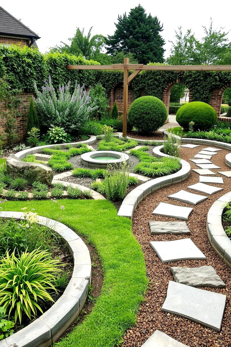 Incorporating Natural Stone Elements - 24 Parterre Garden Ideas