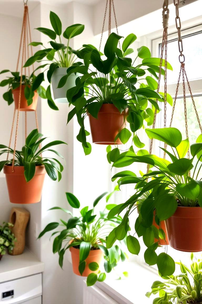 Incorporating Nature with Indoor Plants - 24 Eclectic Kitchen Ideas