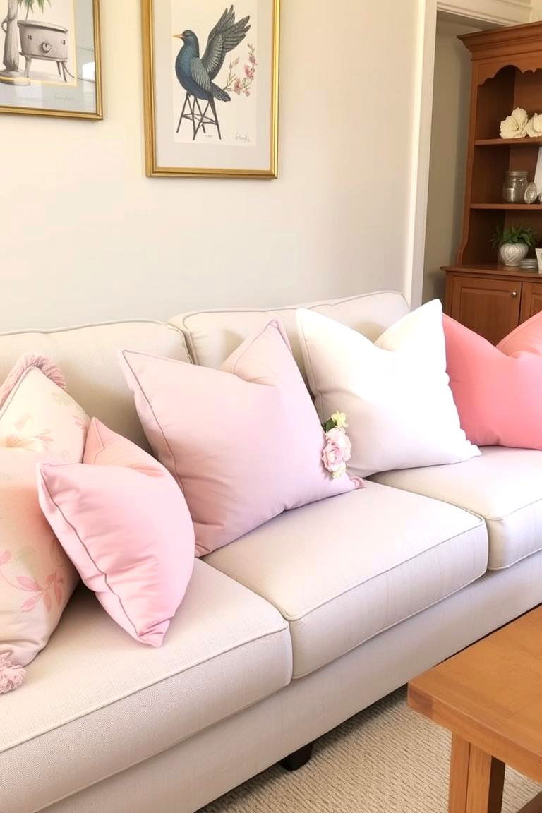 Incorporating Pastel Accents - 24 French Country Living Room Ideas
