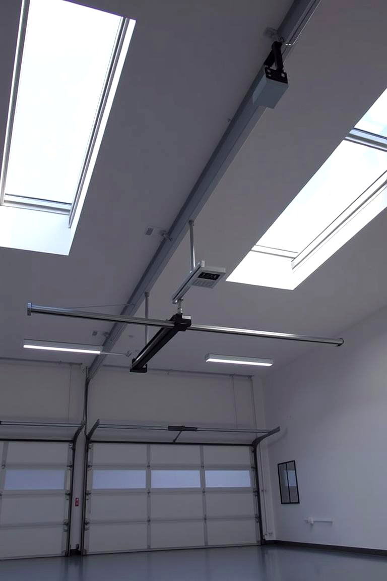 Incorporating Skylight Enhanced Ambient Lighting - 24 Garage Lighting Ideas