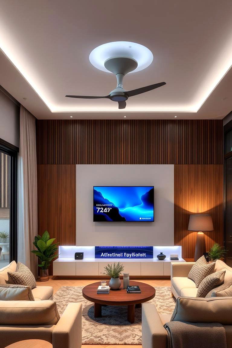 Incorporating Smart Technology - 24 Living Room Design Ideas