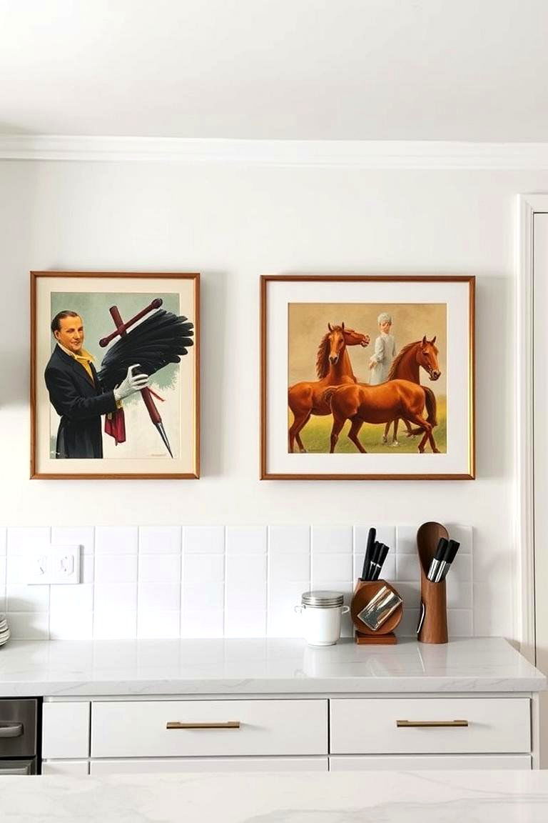 Incorporating Statement Art Pieces - 24 Eclectic Kitchen Ideas