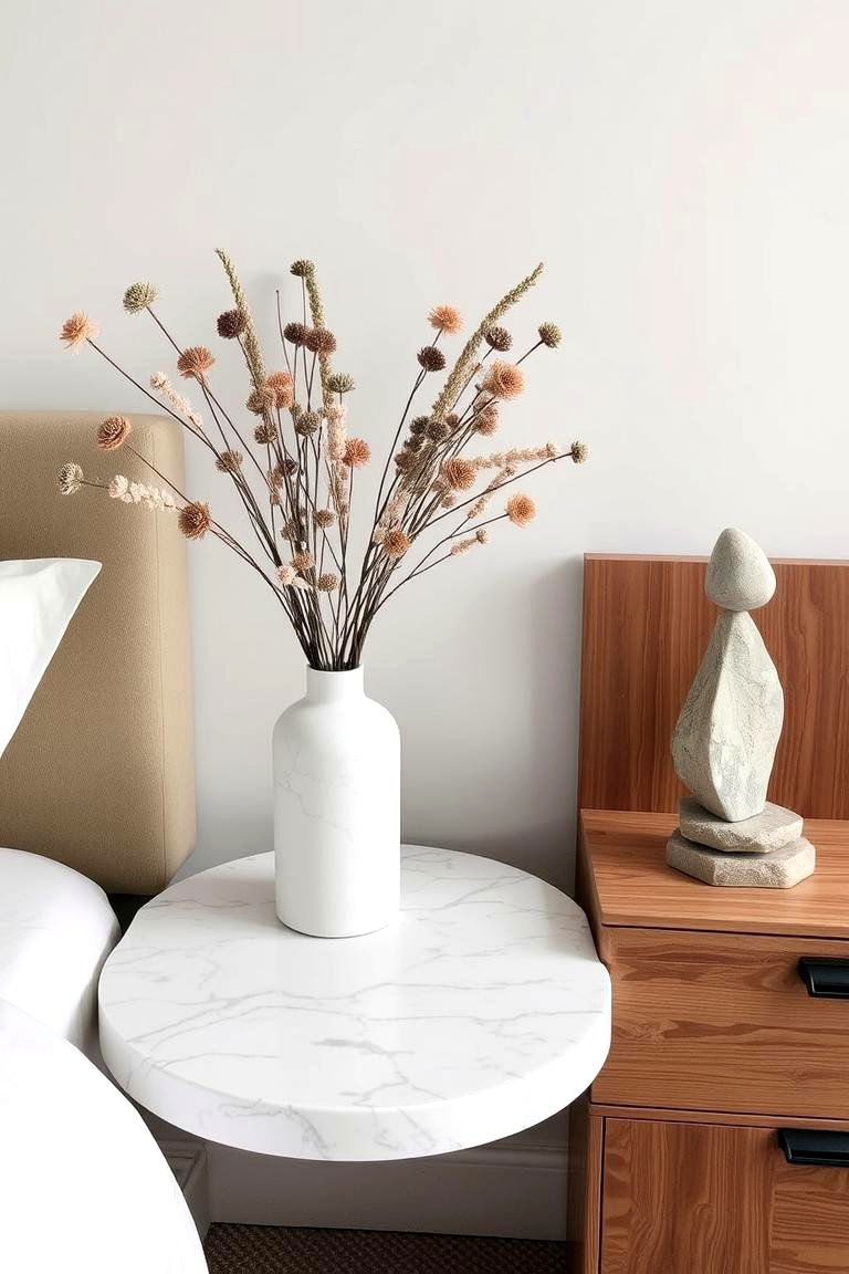 Incorporating Stone or Marble Details - 24 earthy bedroom ideas