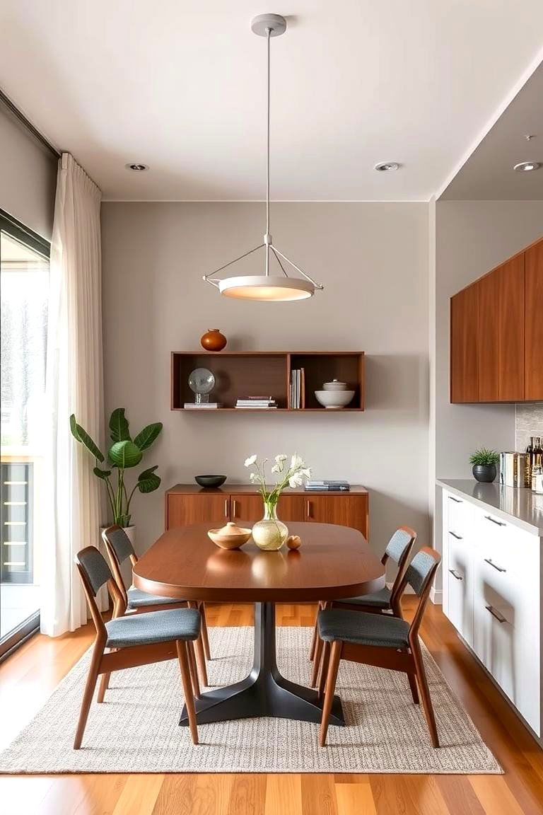 Incorporating Textured Fabrics - 24 Mid-century Modern Dining Rooms