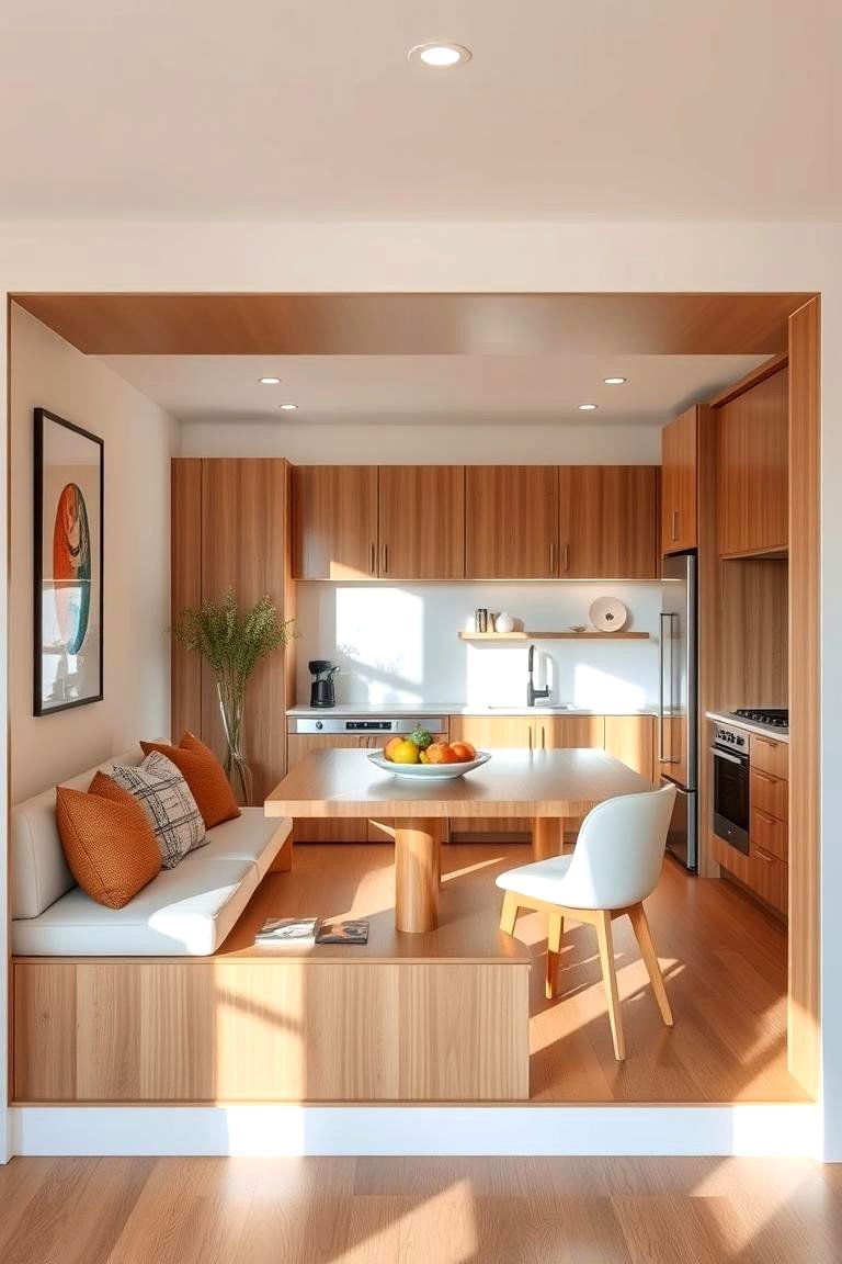 Incorporating a Breakfast Bar on the Lower Level - 24 Split Level Kitchen Design Ideas