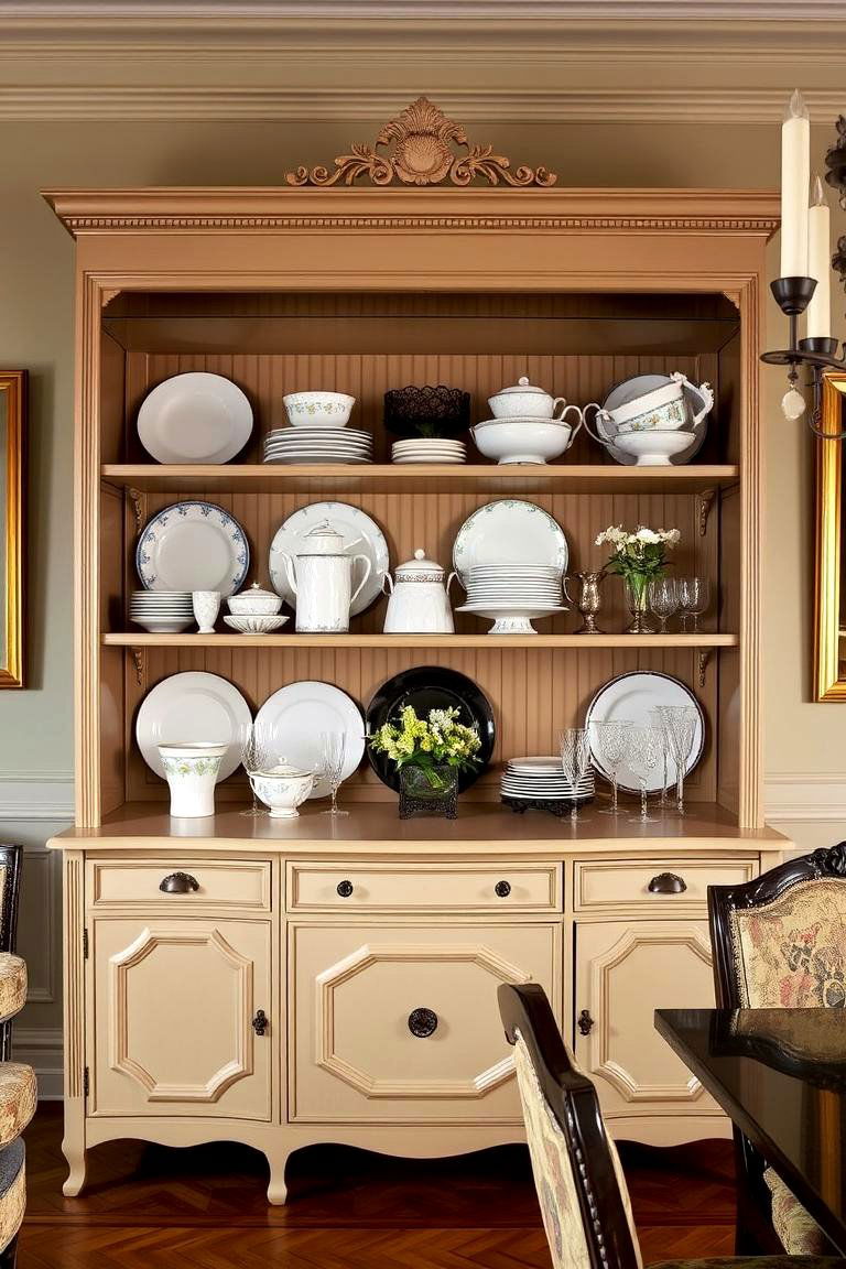 Incorporating a Buffet for Storage and Display - 24 Formal Dining Room Ideas