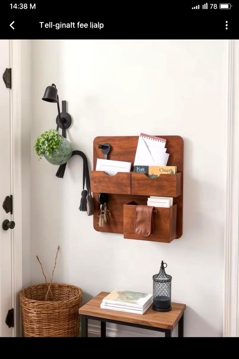 Incorporating a Key and Mail Organizer - 24 Modern Entryway Ideas