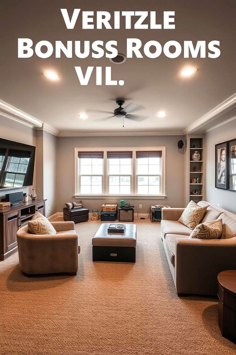 Incorporating a Multi Purpose Bonus Room - 24 home addition ideas