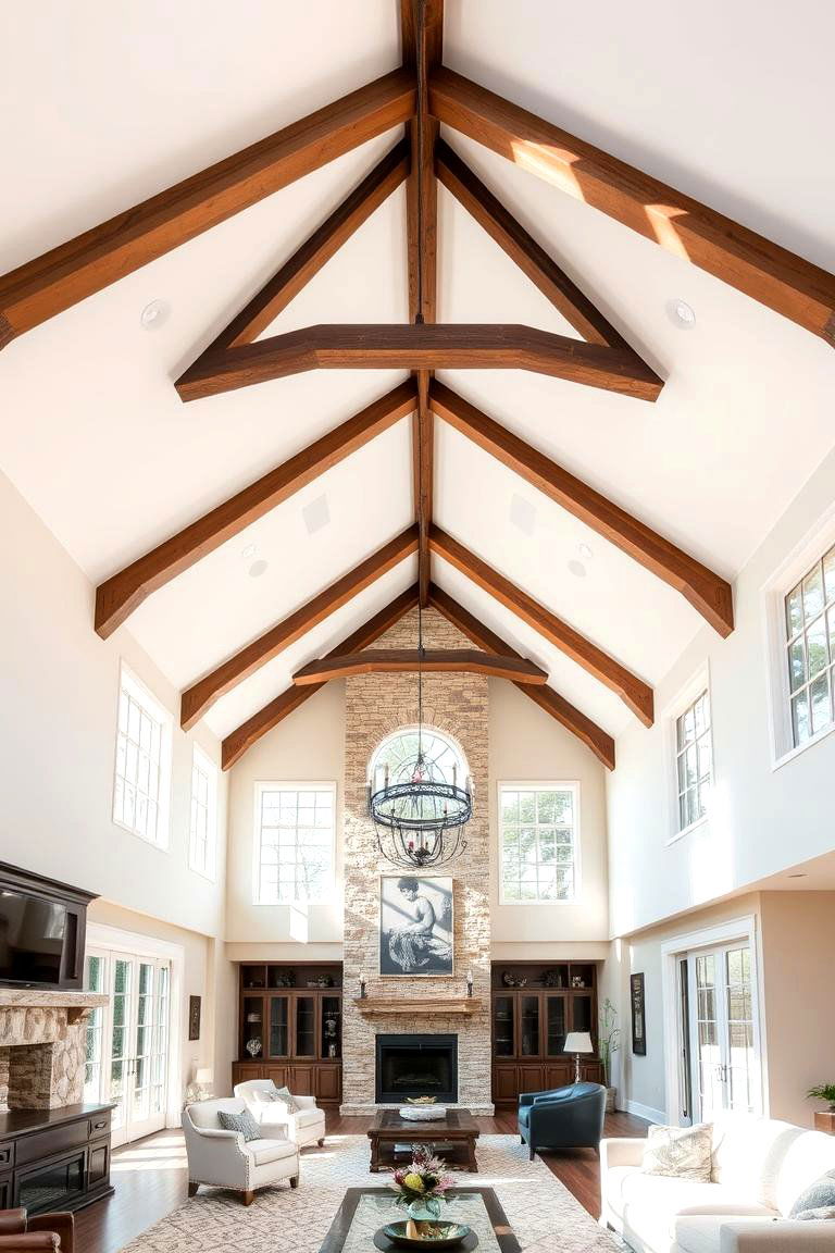 Incorporating a Statement Ceiling - 24 Open Floor Plan Ideas